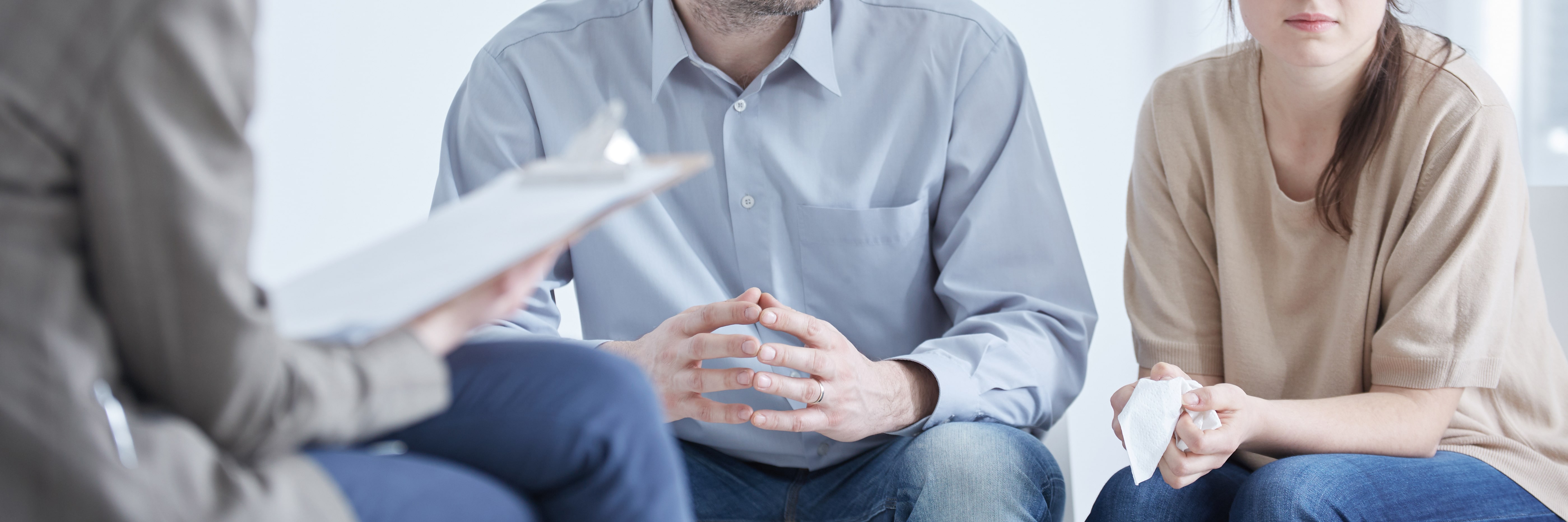 couple in mediation session